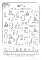Vorschau - Stundenentwürfe - Brown Owl at the Zoo - MINI BUNDLE OF GAMES AND ACTIVITIES - Seite 3
