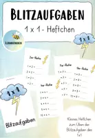 Vorschau - Arbeitsblätter - 1x1 Heftchen - Blitzaufgaben - Deckblatt