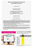 Vorschau - Merkblätter - Rituale im Schulalltag der Grundschule | Pädagogik Ratgeber Grundschule Klasse 1-4 | Morgenkreis, Klassenführung, Routinen, Wochenplanung, Berufseinstieg - Seite 1