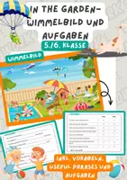Vorschau - Arbeitsblätter - In the Garden - Wimmelbild und Aufgaben, inkl. Vokabeln und Useful phrases | Englisch, 5./6. Klasse, Summer - Deckblatt