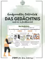 Vorschau - Fördermaterial/Inklusion - Kindgerechtes Erklärbild zum Gedächtnis - Seite 1
