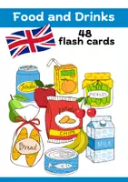 Vorschau - Bildkarten - Food and Drinks, Flash Cards - Deckblatt