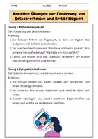 Vorschau - Arbeitsblätter - Selbstreflexion und Kritik Lernen: Übungen & Merkblätter - Seite 3