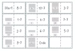 Vorschau - Stationenlernen - 7er Reihe mit den Bunten Perlen_Domino - Seite 3