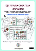 Vista previa - Juegos / Gamificación - Escritura Creativa del Invierno con Dados @miviqs.garden - Portada