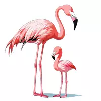 Vorschau - selbst erstellte Cliparts/Grafiken - Cliparts Flamingos Sticker Klassenmaskottchen Tiere Sommer - Seite 1