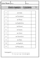 Vorschau - Anderer Materialtyp - Unter Wasser: Lesespur zum Lesen-üben - Seite 3