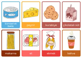 Vorschau - Bildkarten - Yiyecek ve içecekler, Resimli Kelime Kartları (Essen und Trinken auf Türkisch, Bildkarten) - Seite 2