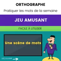 Aperçu - Jeux - Jeu Orthographe : Pratiquer Mots de la Semaine - Page de couverture