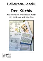 Vorschau - Mal- und Bastelvorlagen - Halloween Kürbis Oktober - Deckblatt