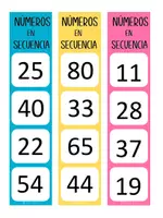 Vista previa - Juegos / Gamificación - NÚMEROS EN SECUENCIA - página 1
