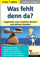 Vorschau - Arbeitsblätter - Was fehlt denn da? Legekarten | Deutsch Anfangsunterricht Kindergarten Vorschule Grundschule Klasse 1-2 | Wahrnehmung, Tastkarten, Sprechkompetenz, Schulvorbereitung - Deckblatt