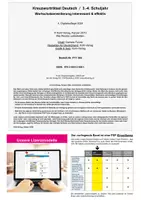 Vorschau - Arbeitsblätter - Kreuzworträtsel Deutsch Klasse 3-4 | Wortschatz, Nomen, Anfangslaute, Buchstaben, Rätsel, Wortschatztraining | Deutsch Grundschule Grundschrift Vertretungsstunden Lösungen - Seite 1