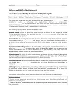 Vorschau - Arbeitsblätter - Turnen: Sichern und Helfen — Lückentext und Arbeitsblatt - Deckblatt