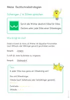 Vorschau - Merkblätter - Rechtschreibstrategien einzeln erklärt mit Beispielen - Seite 1