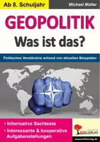 Vorschau - Arbeitsblätter - GEOPOLITIK – Was ist das? | NATO, Krieg und Frieden, Weltkriege, Nachkriegszeit, 21. Jahrhundert, Politische Theorie | Politik Sekundarstufe I II Klasse 8-13 Lösungen - Deckblatt