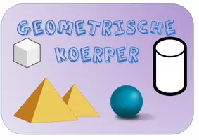 Vorschau - Interaktives Material - Geometrische Körper Smartboarddatei - Deckblatt