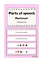 Vorschau - Stationenlernen - PARTS OF SPEECH - Montessori task cards - Deckblatt