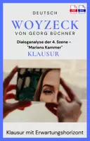 Vorschau - Test - Woyzeck - Klausur mit EWH: Dialoganalyse der 4. Szene - "Mariens Kammer" - Deckblatt