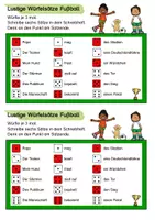 Vorschau - Arbeitsblätter - Lustige Würfelsätze - Fußball - Seite 1