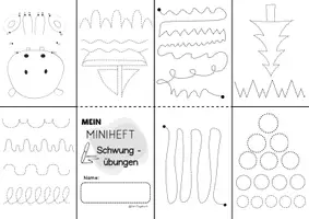 Vorschau - Arbeitsblätter - Falthefte Schwungübungen Klasse 1, Einschulung - Seite 2