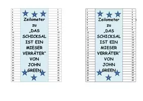 Vorschau - Anderer Materialtyp - Zeilometer zu Das Schicksal ist ein mieser Verräter - Seite 1