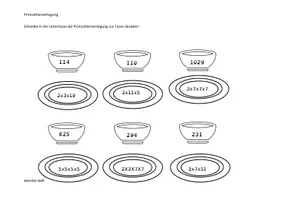 Vorschau - Mal- und Bastelvorlagen - Primzahlenzerlegung - Seite 3
