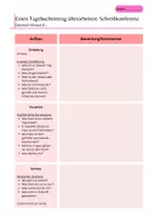 Vorschau - Arbeitsblätter - Schreibkonferenz / Einen Tagebucheintrag schreiben - Deckblatt