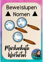 Vorschau - Unterrichtsreihen - Nomenbeweislupen zum Erkennen von Nomen - Deckblatt