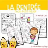 Aperçu - Feuilles d'exercices - Mon petit fichier - La rentrée - Page de couverture