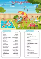 Vorschau - Arbeitsblätter - In the Garden - Wimmelbild und Aufgaben, inkl. Vokabeln und Useful phrases | Englisch, 5./6. Klasse, Summer - Seite 3