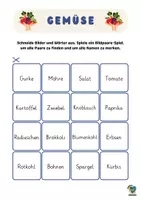 Vorschau - Spiele - Bunte Gemüsewelt - Wort-Bild-Zuordnung - Seite 3