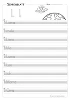 Vorschau - Arbeitsblätter - Buchstaben schreiben mit Karibu 1 | Klasse 1 - Seite 3