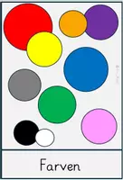 Vorschau - Bildkarten - Bild- und Wortkarten Farven / Farben Niederdeutsch - Deckblatt