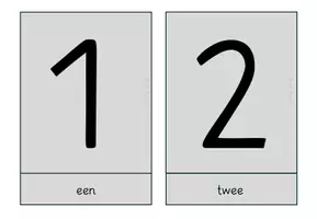 Vorschau - Bildkarten - Bild- und Wortkarten Tallen / Zahlen Niederdeutsch - Seite 2