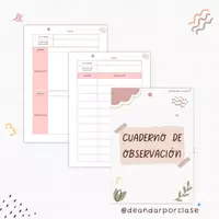 Vista previa - Para docentes: organización, planificación y formación - Cuaderno de observación - Portada