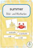 Vorschau - Bildkarten - Summer: Bild- und Wortkarten - Deckblatt