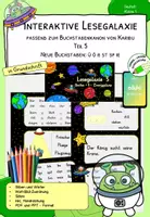 Vorschau - Stationenlernen - Lesespiel - Lesen zu Karibu 1 - Interaktive Lesegalaxie 5 - in Grundschrift - Deckblatt