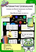 Vorschau - Stationenlernen - Lesespiel - Lesen zu Karibu 1 - Interaktive Lesegalaxie 3 - in Grundschrift - Deckblatt