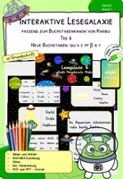 Vorschau - Stationenlernen - Lesespiel - Lesen zu Karibu 1 - Interaktive Lesegalaxie 6 - in Grundschrift - Deckblatt