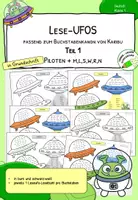 Vorschau - Arbeitsblätter - Lesen lernen mit Karibu 1 (Version 2016) – Lese-UFOs in Grundschrift | 1. Klasse - Seite 1