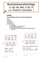 Vorschau - Arbeitsblätter - Erstlesen | LOAMIST | Leseblätter z.B. tägliche Übung | Buchstabenfolge u.a. Einsterns Schwester 1 Lola - Deckblatt
