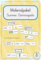 Vorschau - Spiele - Materialpaket: Dominospiele Summer - Deckblatt