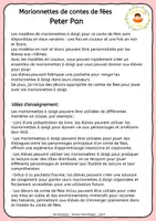 Aperçu - Matériel pour travaux manuels / dessin - Peter Pan - Marionnettes à Doigts - Conte de Fées - Page 1