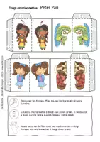 Aperçu - Matériel pour travaux manuels / dessin - Peter Pan - Marionnettes à Doigts - Conte de Fées - Page 3
