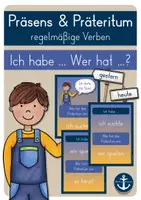 Vorschau - Spiele - Präsens & Präteritum - Ich habe ... Wer hat ...? (Lesespiel) - Deckblatt