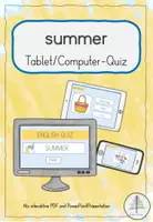 Vorschau - Quiz - Summer: Tablet/ Computer-Quiz - Deckblatt