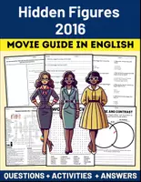 Vorschau - Arbeitsblätter - Movie Guide: "Hidden Figures 2016" Questions + Activities Puzzles + Answers - Deckblatt