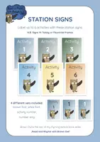 anteprima - Presentazioni / Lavagne - Brown Owl - Station Signs for Labelling Activities - Pagina di copertina