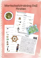 Vorschau - Arbeitsblätter - Wortschatztraining DaZ Piraten - Deckblatt